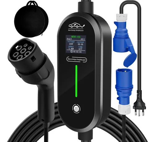 Carregador portátil 7 kW · 32 A · Tipo 2